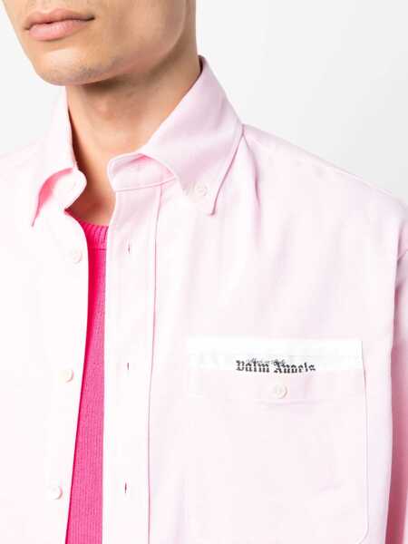 Camasi casual Palm Angels Tailor-Made Shirt PINK Barbati (BM 10695778) 5