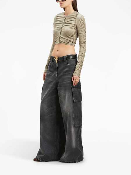 Blugi skinny Palm Angels Wide Parachute Jeans GREY Femei (BM 10695835) 2