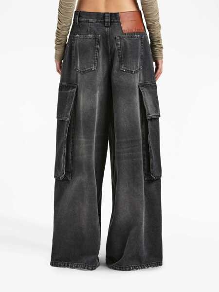 Blugi skinny Palm Angels Wide Parachute Jeans GREY Femei (BM 10695835) 5