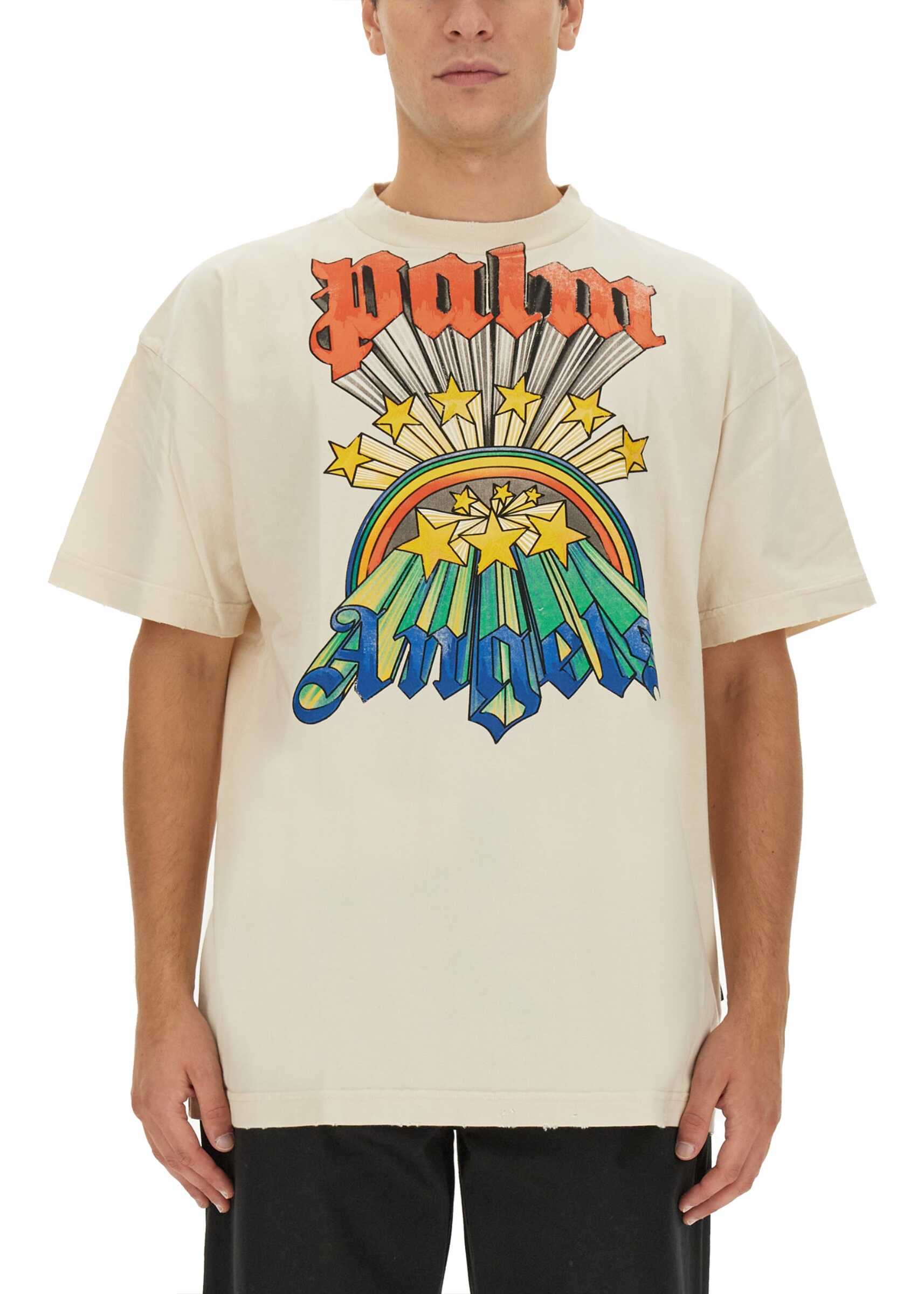 Palm Angels Crazy Mouth T-Shirt MULTICOLOUR