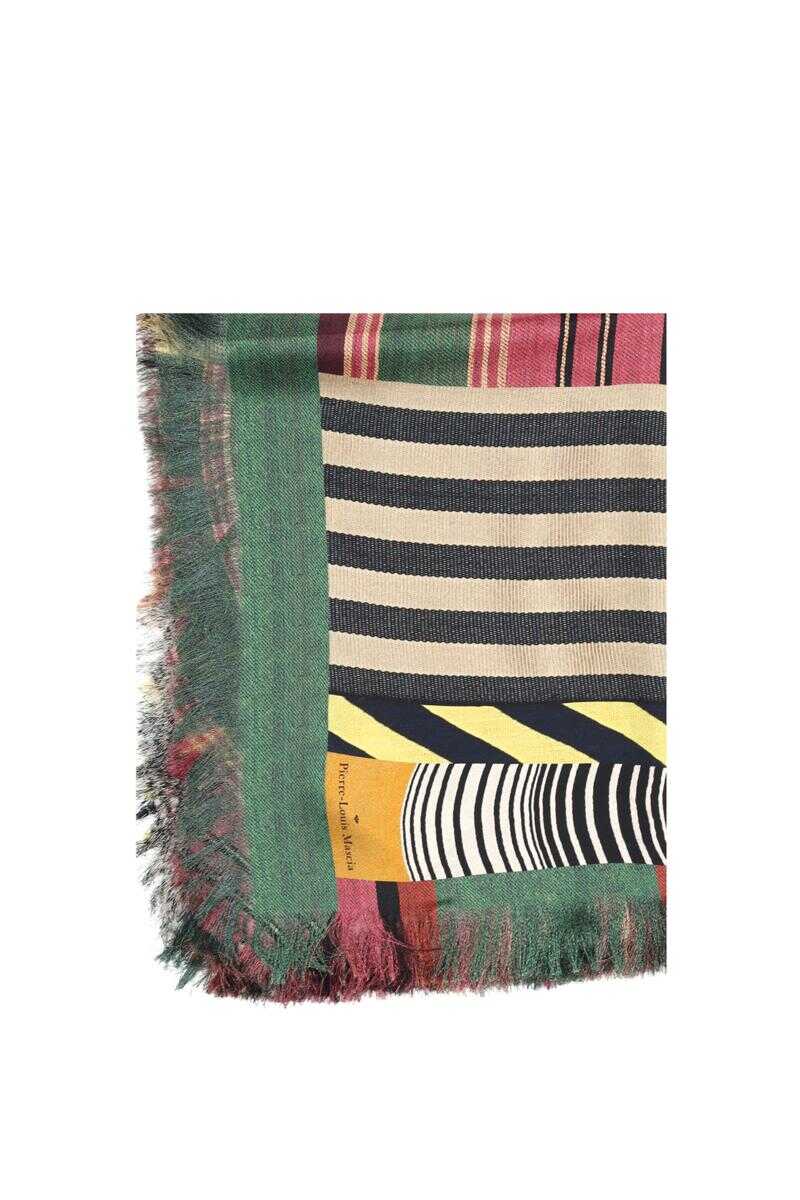 PIERRE-LOUIS MASCIA PIERRE-LOUIS MASCIA Silk scarf with geometric patterns MULTICOLOUR