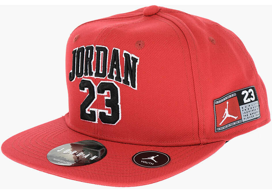 Nike Air Jordan Solid Color Cap With Embossed Logo Red