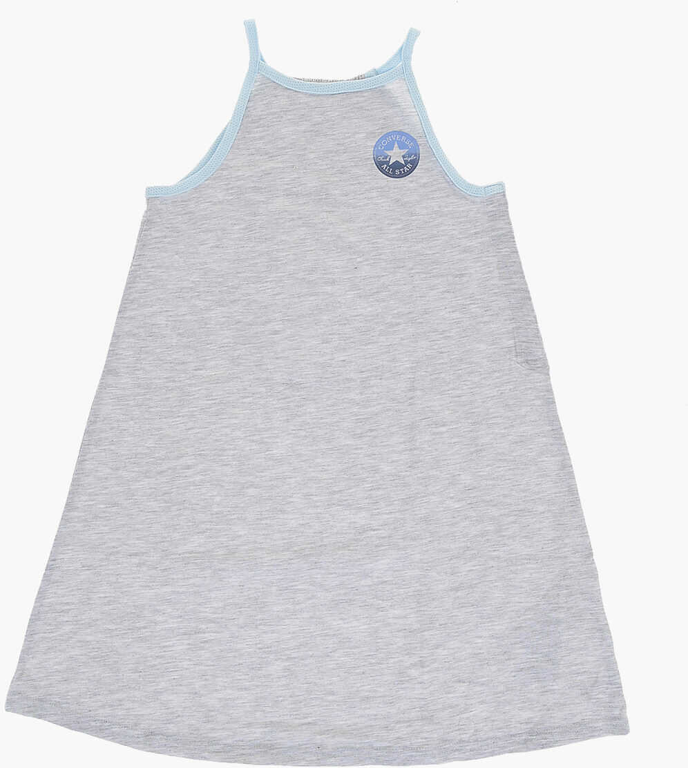 Converse All Star Chuck Taylor Tank Dress With Gradient Logo Gray