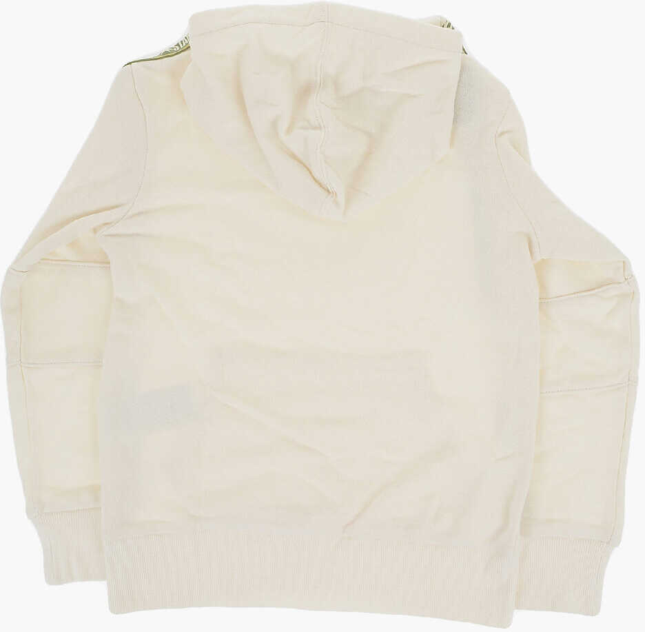 Bluze de trening Converse All Star Chuck Taylor Brushed Cotton Hoodie With Logoed Band White Baieti (BM 10701043) 3