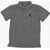 Nike Air Jordan Solid Color 2-Buttons Polo Shirt With Jumpman Pri Gray