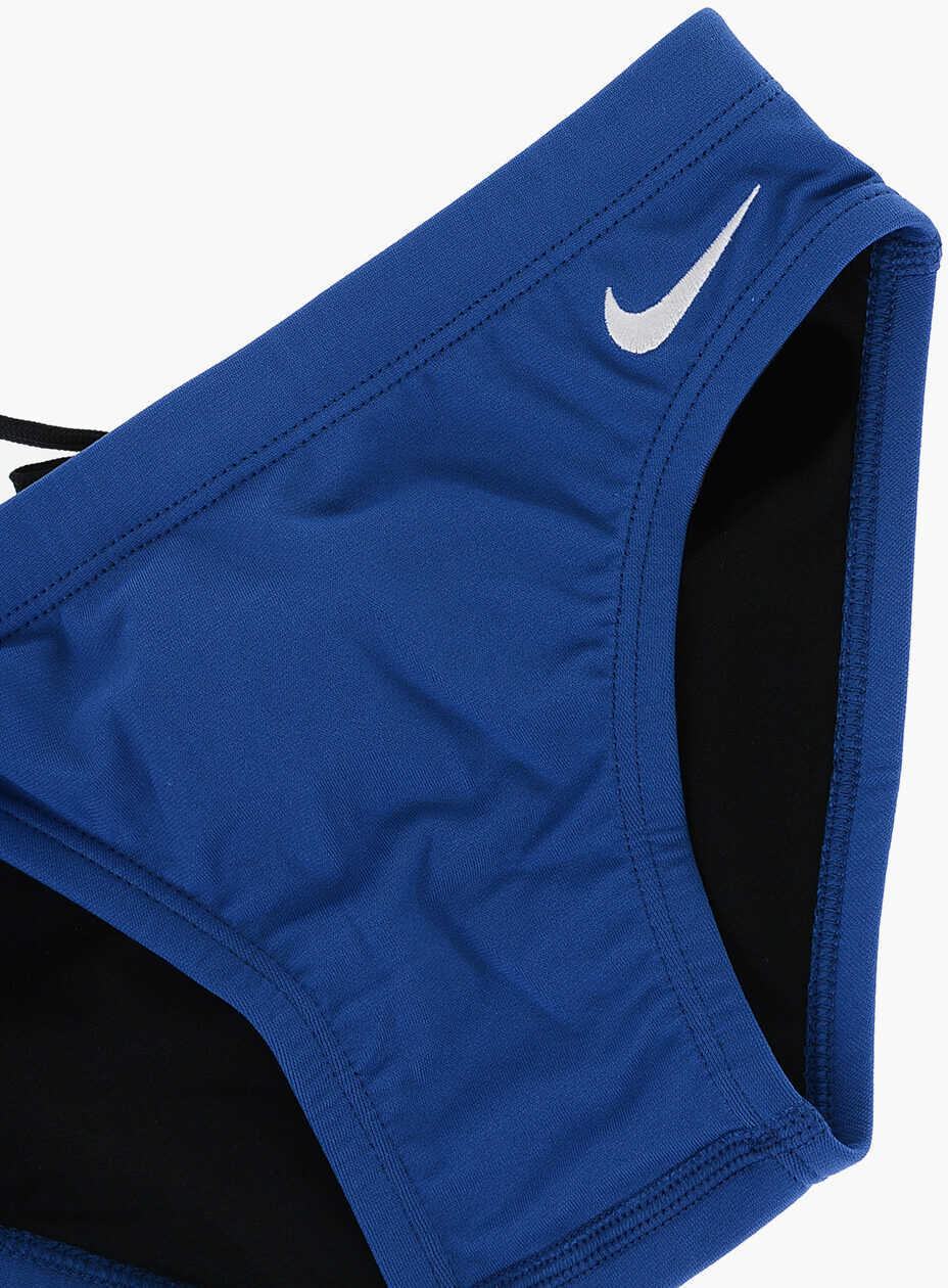 Slipi Nike Swim Solid Color Slip Swimsuit With Embroidered Logo Blue Baieti (BM 10701079) 3