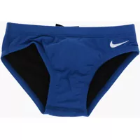 Slipi Swim Solid Color Slip Swimsuit With Embroidered Logo Baieti