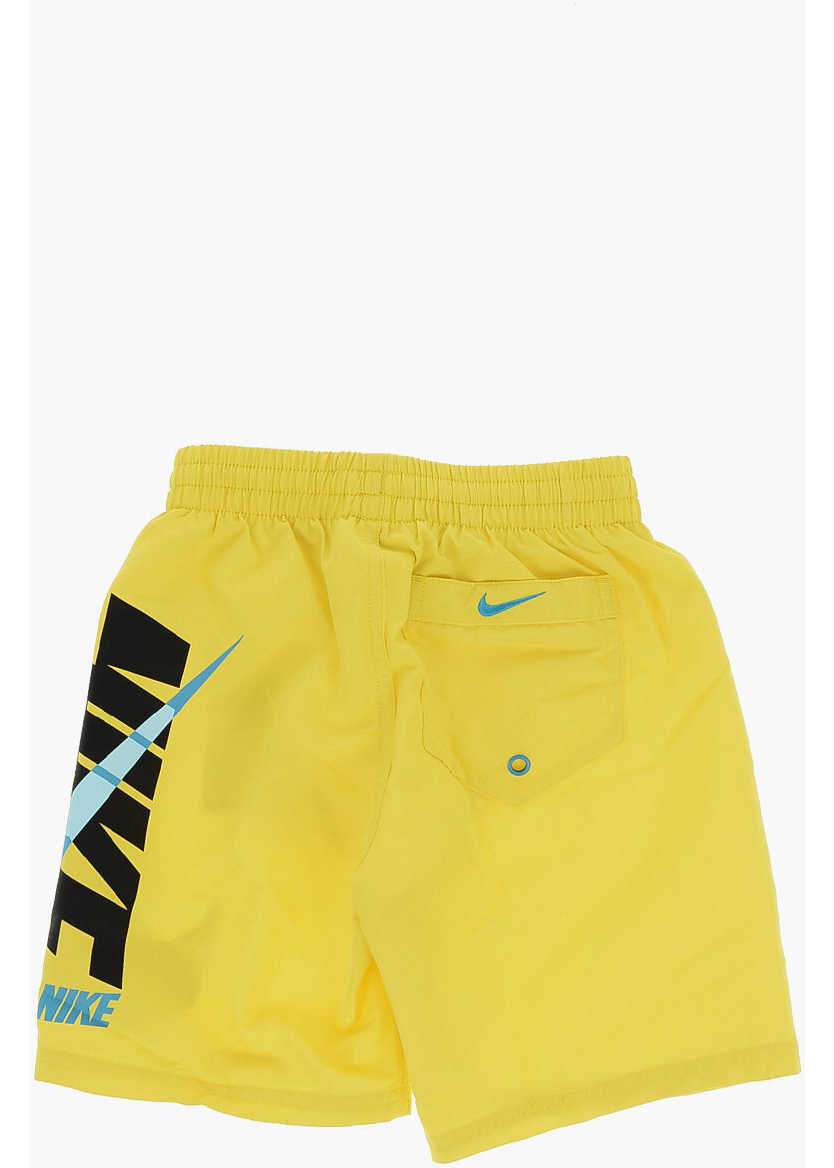 Sorturi de baie Nike Swim Swim Shorts With Side Logo Print Yellow Baieti (BM 10701082) 3