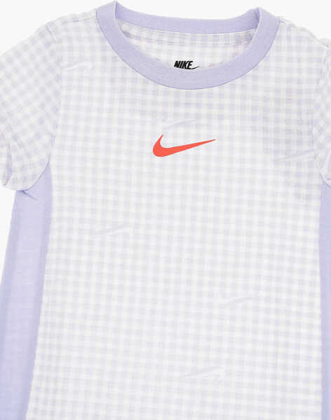 Rochii Nike Checked Tee Dress Violet Fete (BM 10701088) 2