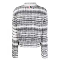 Imbracaminte Dama pagina 527 - Geci Thom Browne Thom Browne Checked Wood Jacket GREY Femei (BM 10703725) - B-mall.ro