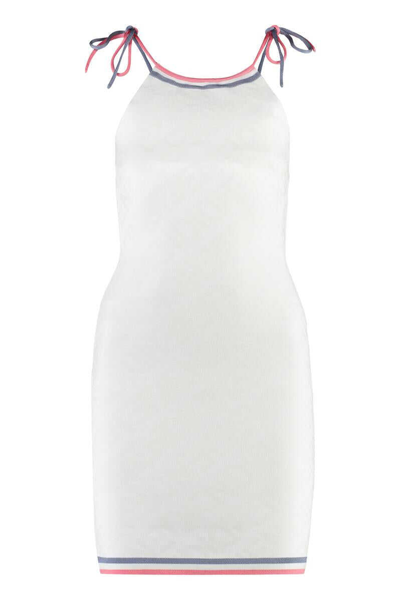 Fendi FENDI JACQUARD KNIT MINI-DRESS White
