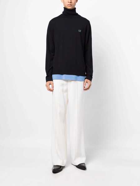 Pulovere Off-White Off-White Wool Turtleneck Sweater BLUE Barbati (BM 10703926) 2