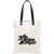 Palm Angels Cotton Canvas Shopping Bag WHITE