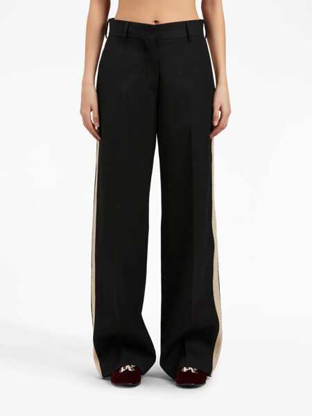 Pantaloni casual Palm Angels Wool Pants BLACK Femei (BM 10704463) 3