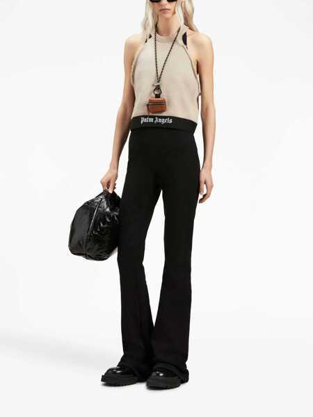Pantaloni casual Palm Angels Flare Fit Pants BLACK Femei (BM 10704466) 2
