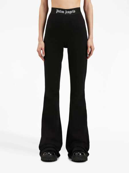 Pantaloni casual Palm Angels Flare Fit Pants BLACK Femei (BM 10704466) 3