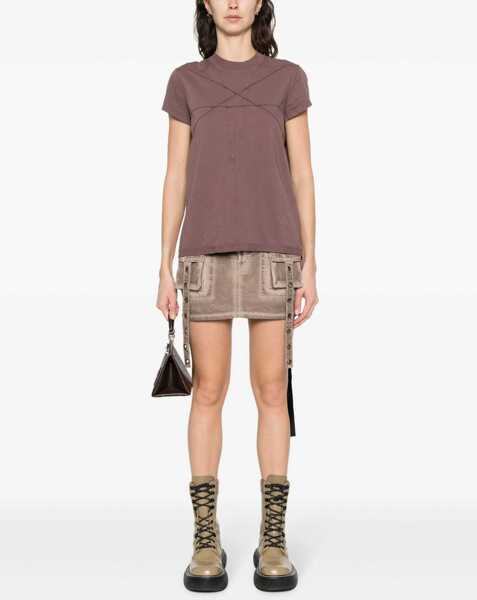 Tricouri Rick Owens Cotton T-Shirt BROWN Femei (BM 10704487) 2