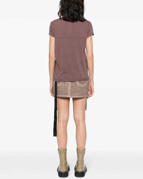 Tricouri Rick Owens Cotton T-Shirt BROWN Femei (BM 10704487) 4