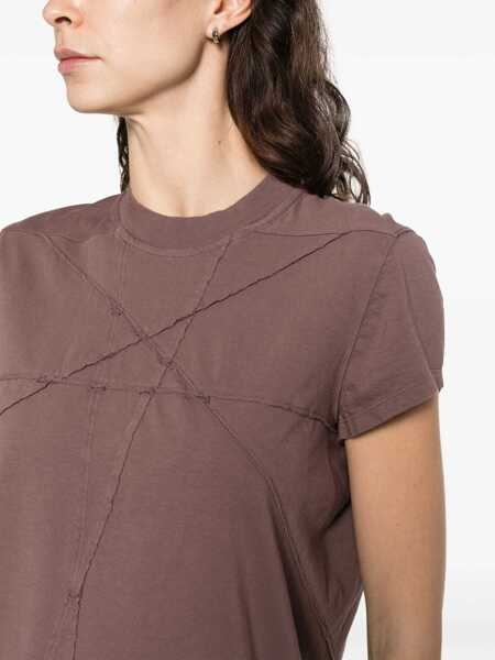Tricouri Rick Owens Cotton T-Shirt BROWN Femei (BM 10704487) 5