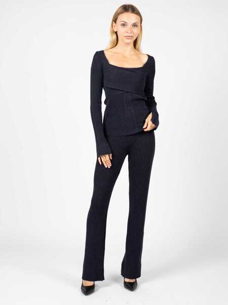 Pantaloni casual Pinko Campanello 100725 Granatowy Barbati (BM 10704607) 2