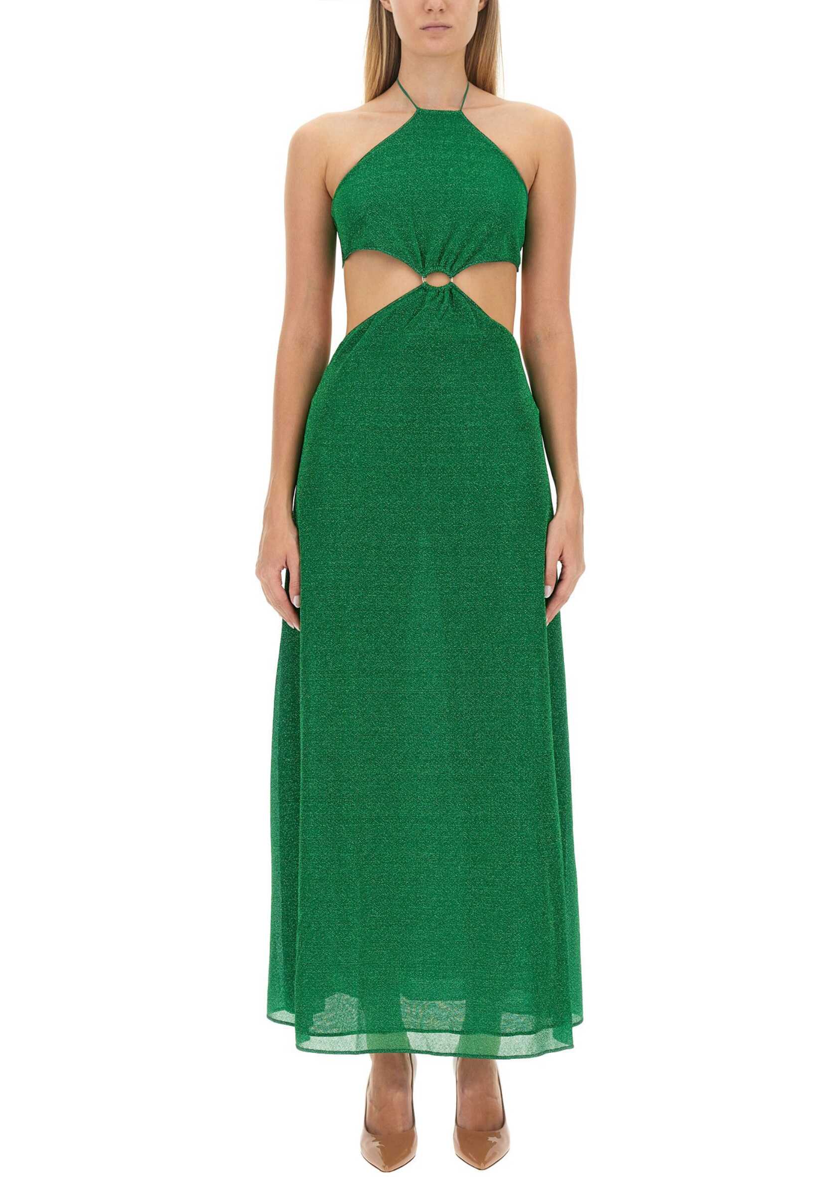 OSEREE Dress Cut Out GREEN