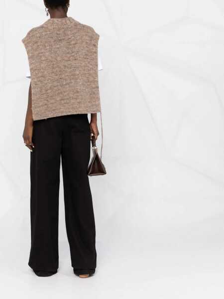 Veste casual Maison Margiela Knitted Vest BROWN Femei (BM 10704862) 4