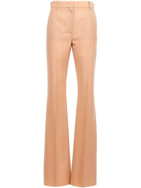 Pantaloni casual Valentino Garavani Valentino Garavani Dry Tailoring Wool Valentino Pants Beige Femei (BM 10707127) 1