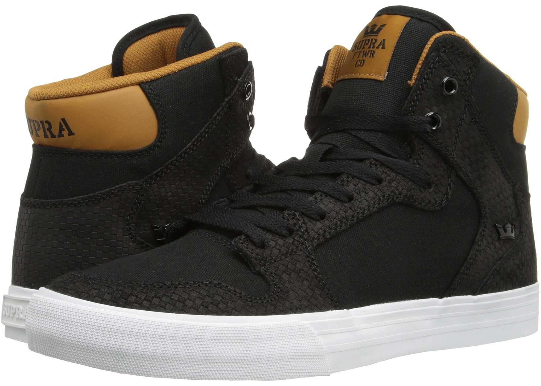 Tenis Supra Vaider Black/Cathay Spice/White