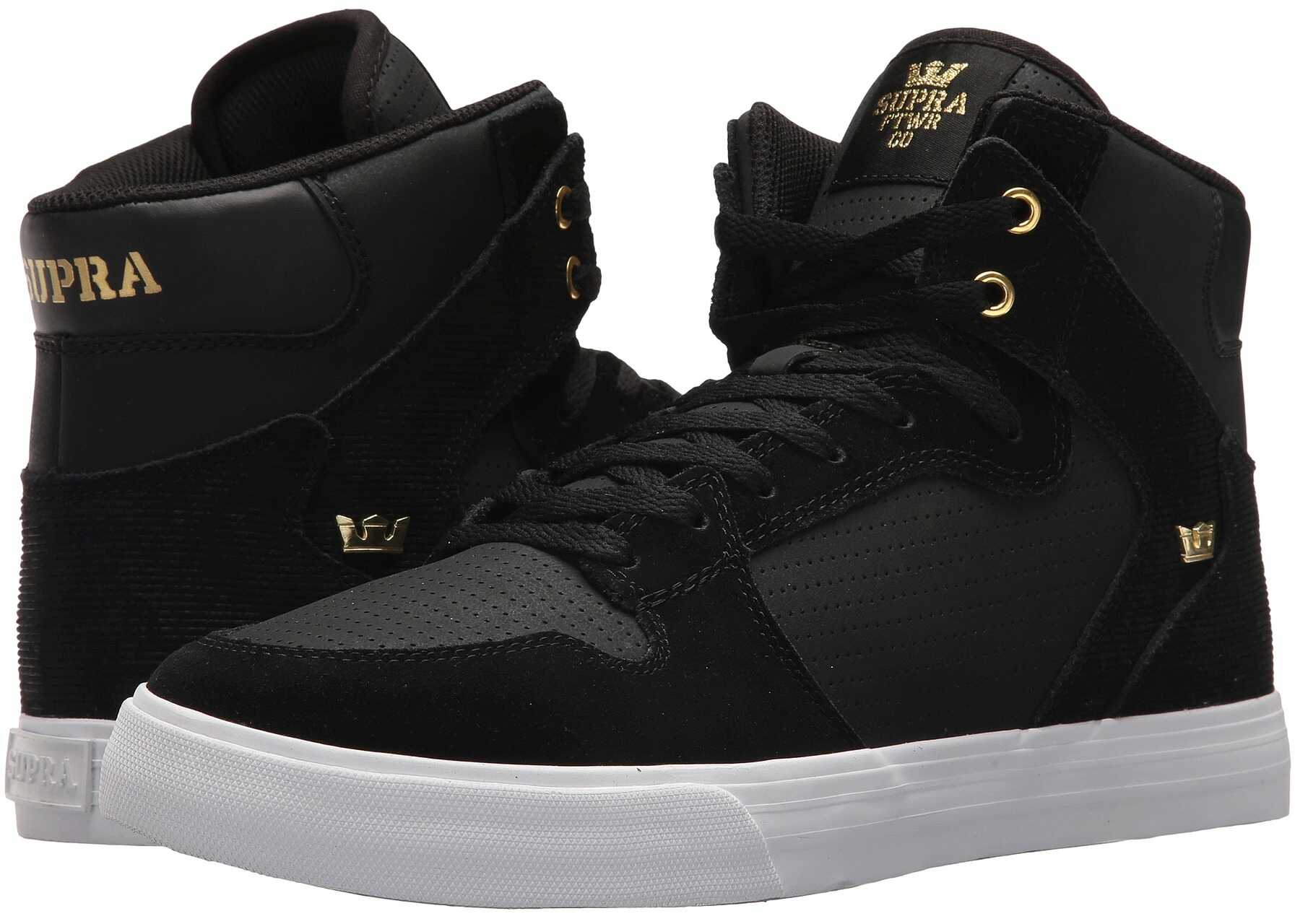 Tenis Supra Vaider Black/Gold/Gold/White