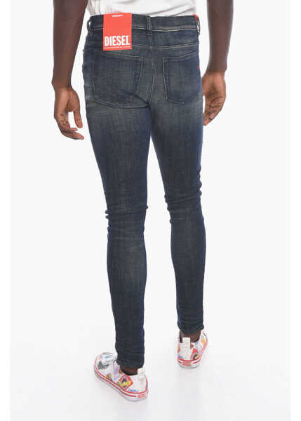 Blugi slim fit Diesel D-Amny High-Waisted Denims With Skinny-Fit 15Cm Blue Barbati (BM 10709806) 2