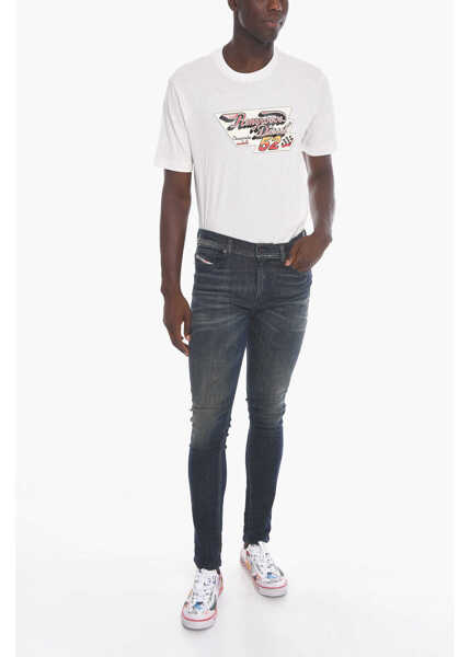 Blugi slim fit Diesel D-Amny High-Waisted Denims With Skinny-Fit 15Cm Blue Barbati (BM 10709806) 4