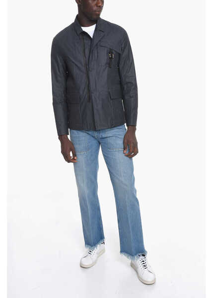 Jachete Dior Coated Cotton Utility Jacket Blue Barbati (BM 10710502) 4