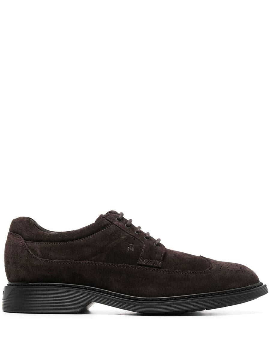 Hogan HOGAN Lace-up suede brogues Leather Brown