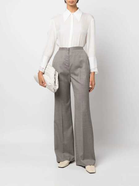 Pantaloni casual Fabiana Filippi Micro Houndstooth Pants BROWN Femei (BM 10713799) 2