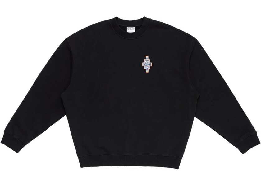 Bluze de trening Marcelo Burlon Optical Cross Sweatshirt BLACK Barbati (BM 10713832) 1