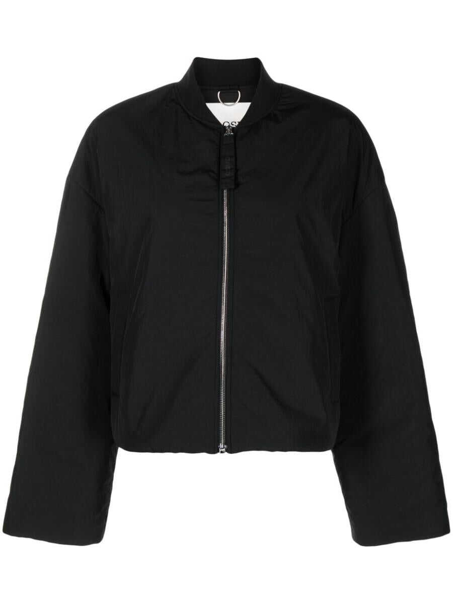 CLOSED CLOSED Cropped bomber jacket BLACK