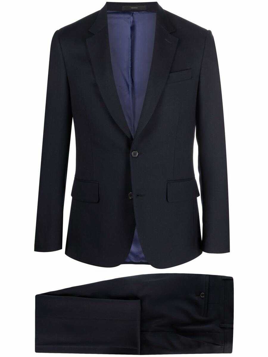 Paul Smith PAUL SMITH fitted single-breasted suit NAVY b-mall.ro