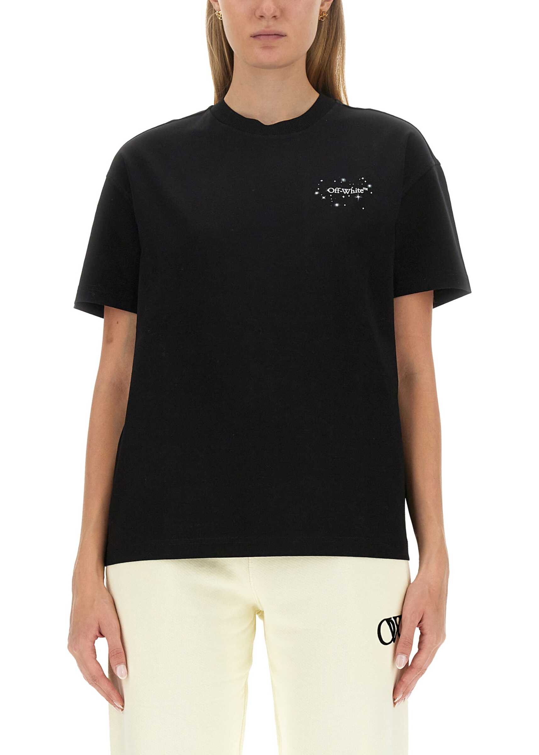 Off-White T-Shirt With Logo BLACK