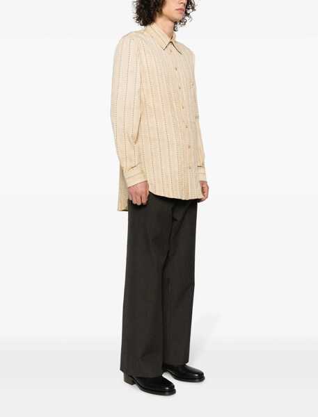 Camasi casual UMA WANG Tab Shirt BEIGE Barbati (BM 10720369) 3