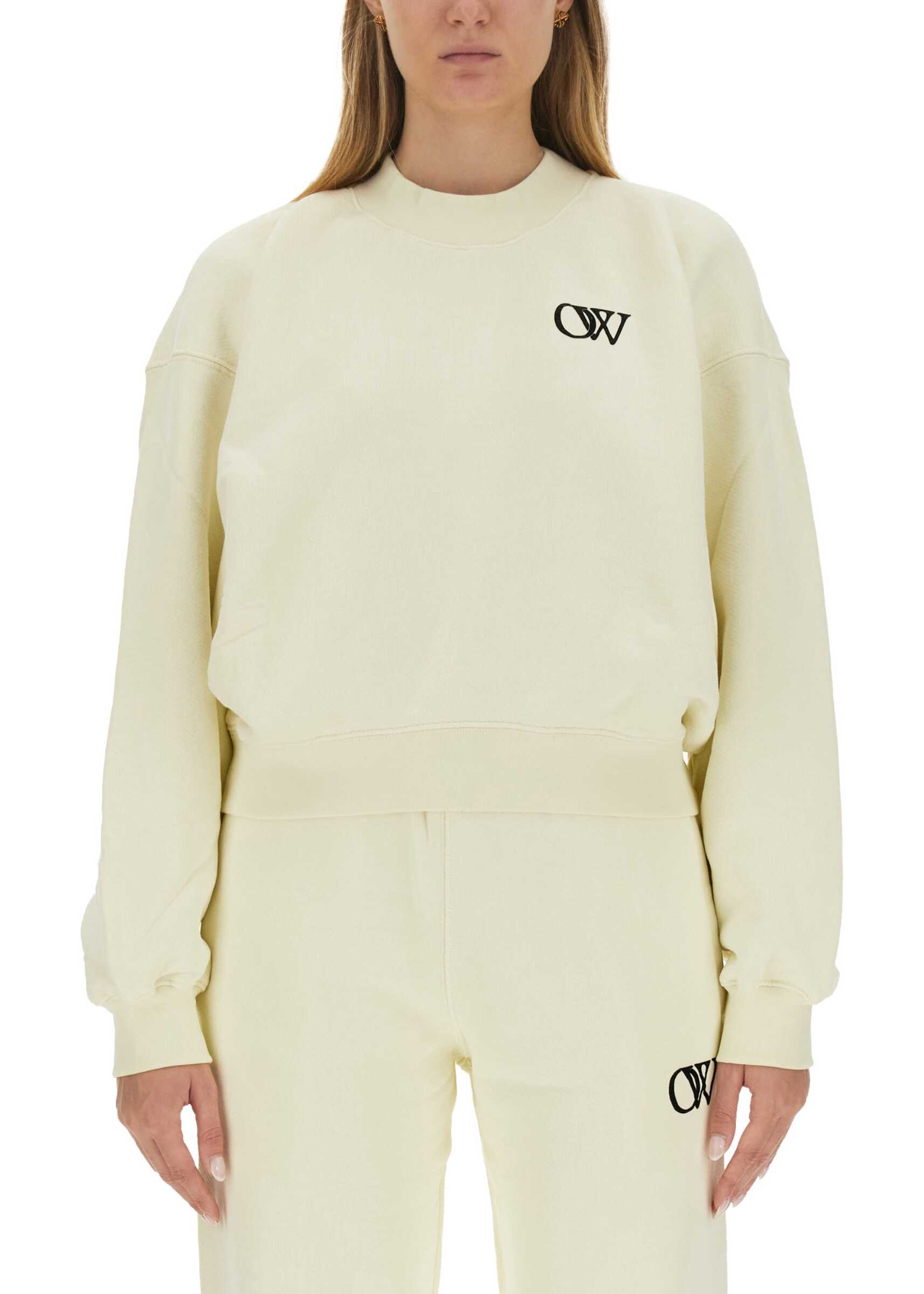 Off-White Sweatshirt With Logo BEIGE