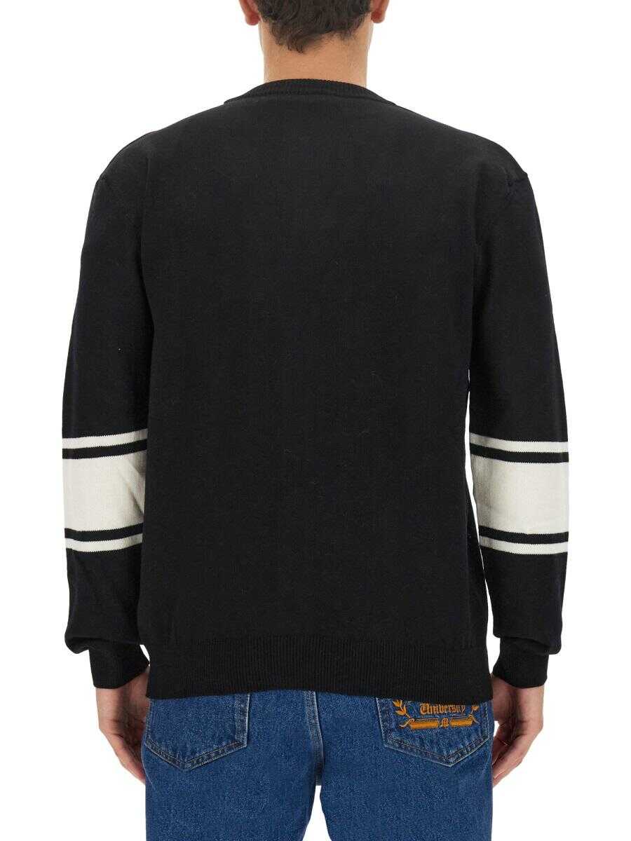 MSGM MSGM CARDIGAN WITH LOGO BLACK