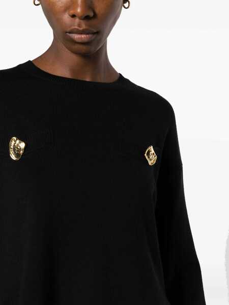 Pulovere casual Moschino Wool Jersey. BLACK Femei (BM 10721725) 5