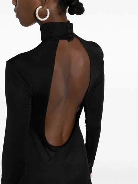 Rochii elegante MOSCHINO JEANS Mini Dress BLACK Femei (BM 10721746) 5