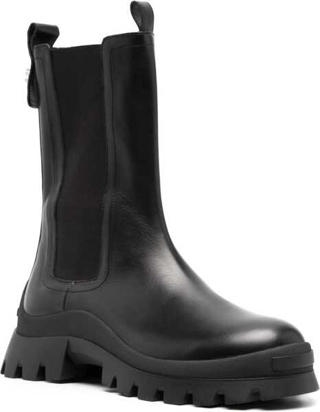 Cizme scurte DSQUARED2 Leather Boot BLACK Femei (BM 10721794) 2