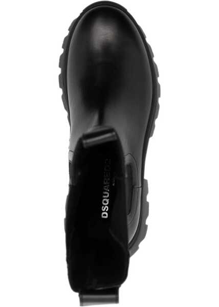 Cizme scurte DSQUARED2 Leather Boot BLACK Femei (BM 10721794) 4
