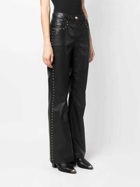 Pantaloni casual MOSCHINO JEANS Studded Pants BLACK Femei (BM 10721809) 3