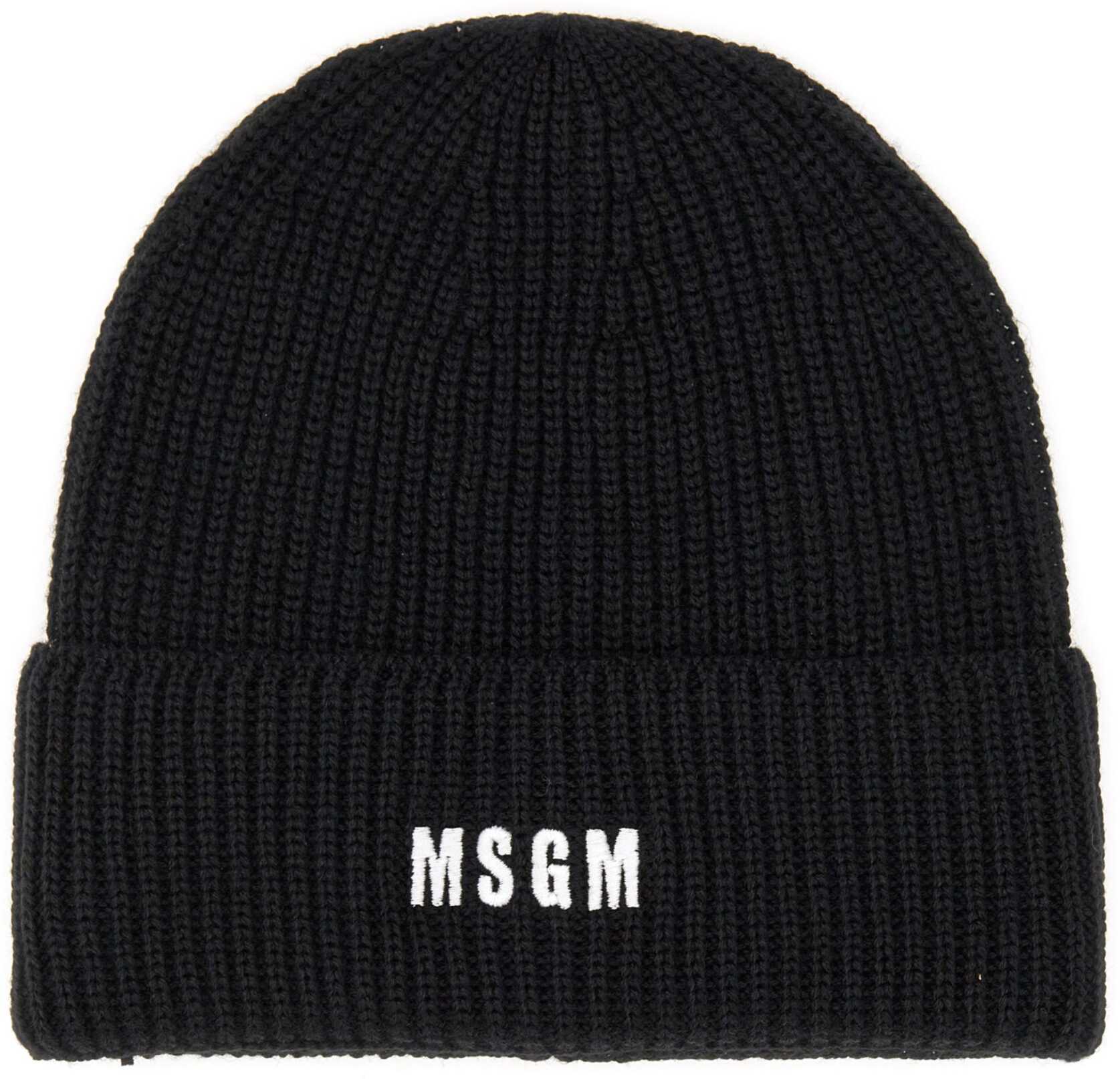 MSGM Beanie Hat BLACK