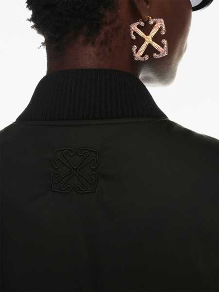 Bomber jacket Off-White Nylon Bomber Jacket BLACK Femei (BM 10722007) 5