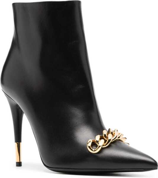 Cizme scurte Tom Ford Leather Boot BLACK Femei (BM 10722022) 2