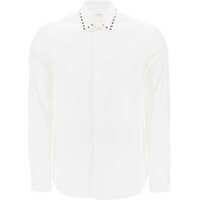 Camasi Valentino Garavani pentru Barbati - Camasi Valentino Garavani Shirt With Rockstud Untitled Studs BIANCO Barbati (BM 10722496) - B-mall.ro
